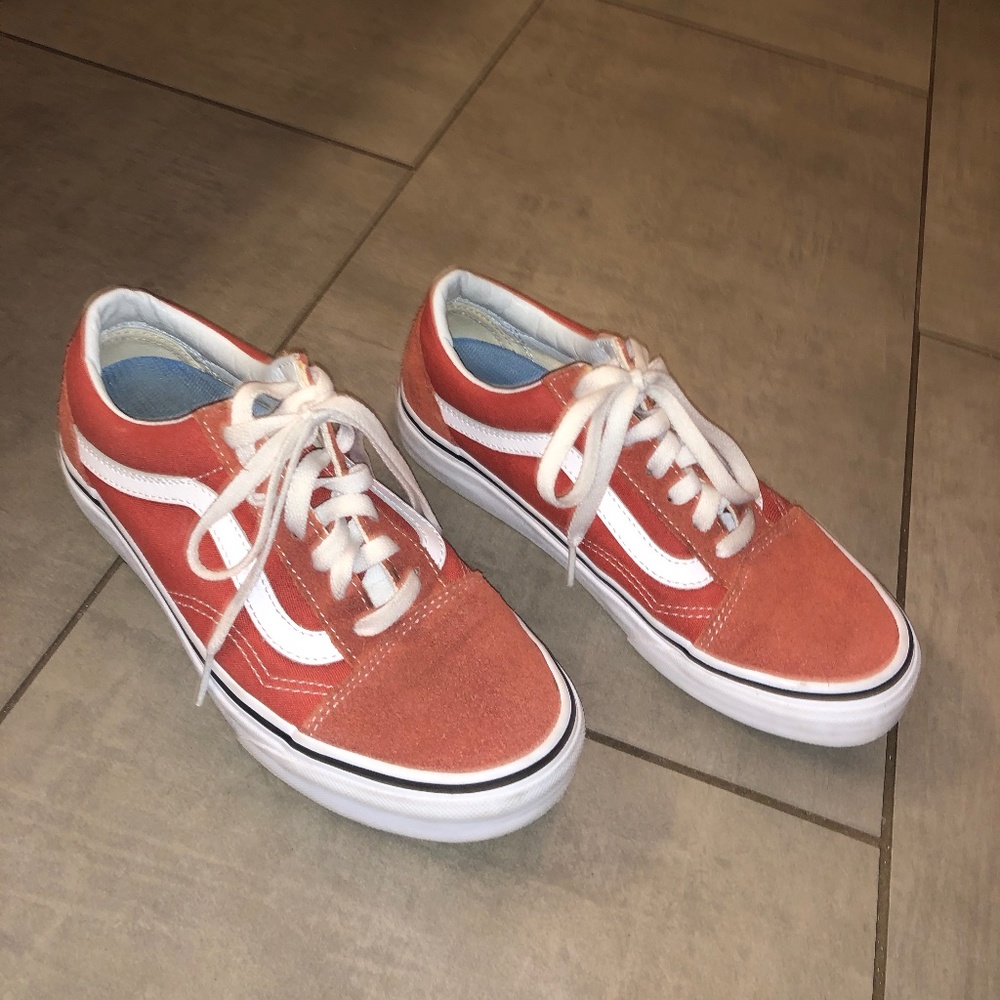 Orange Van Sneakers size 6
